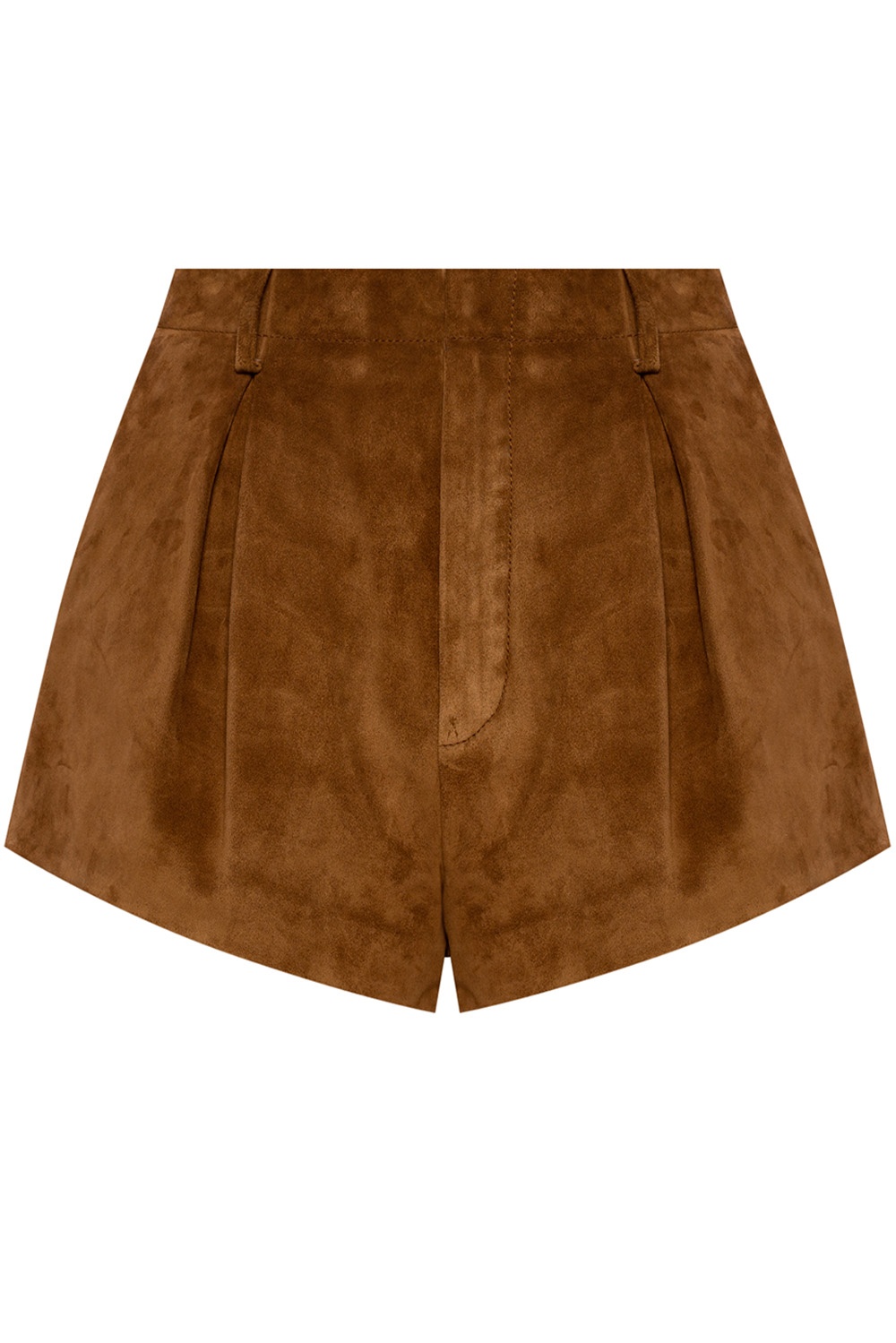 Ysl leather shorts cheap